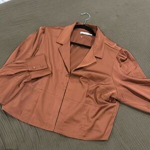 Burnt orange Abercrombie & Fitch blouse